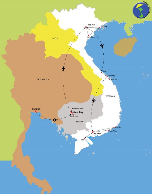 Tailandia camboya y vietnam combinados en 22 dias y 21 noches viaje