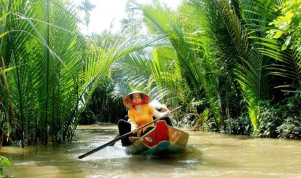 belleza de ben tre vietnam fotos paseo en sampan