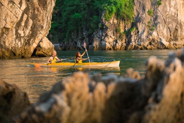 kayak de la bahía de Ha Long