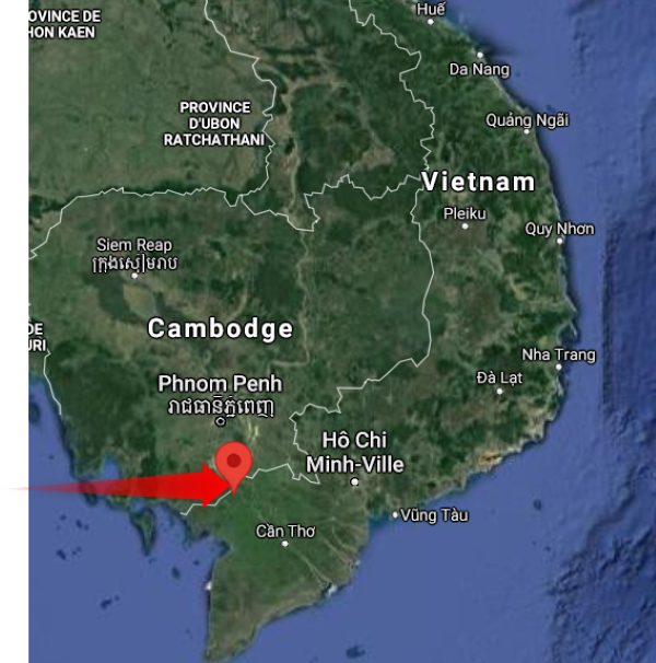Mapa de Chau Doc