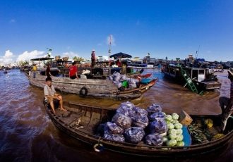 mercado flotante de Cai Rang