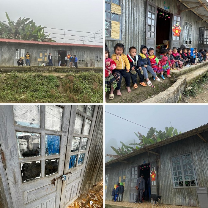 escuela-antes Otra escuela maternal construida en Yen Bai por el Fondo Humanitario