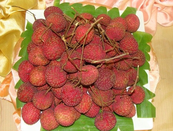 Litchi fruta exotica de vietnam